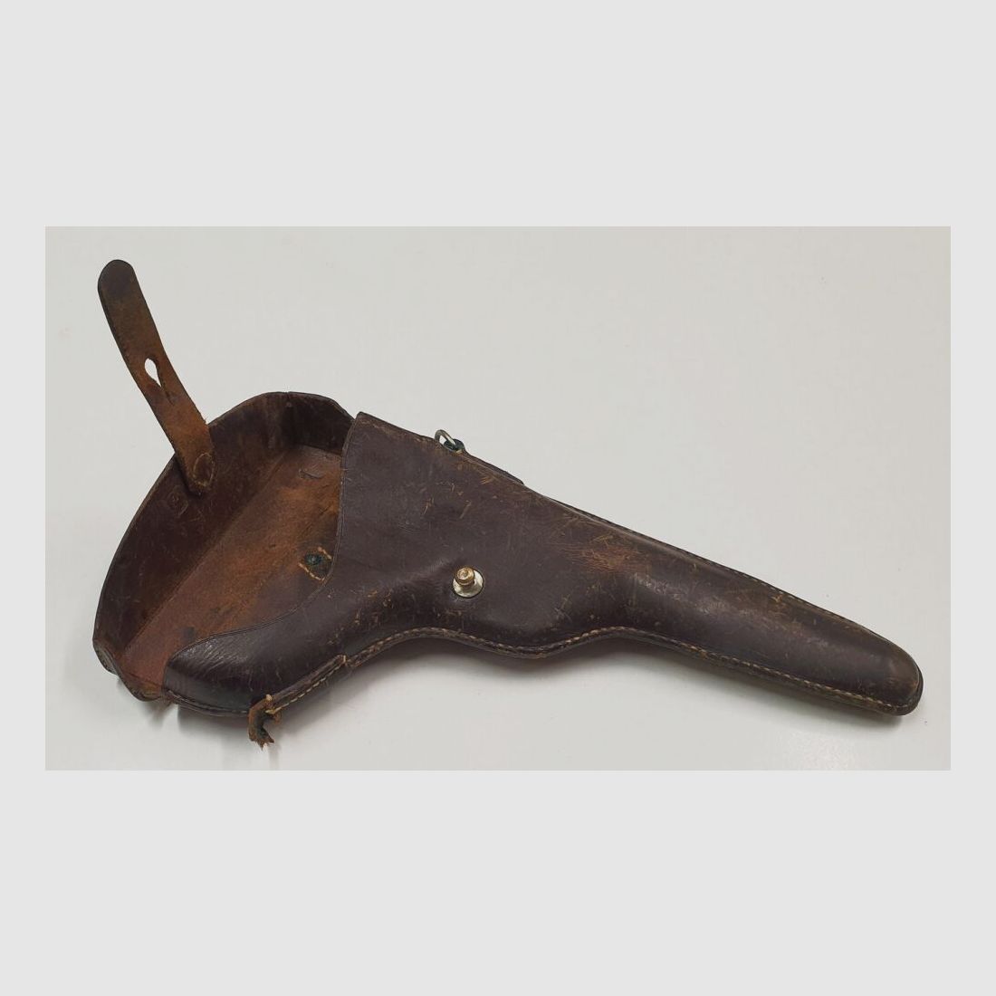 Schweizer Ordonanz Armeeholster / Lederholster Parabellum Pistole 1900/06 W+F Pistole 06/24 Holster