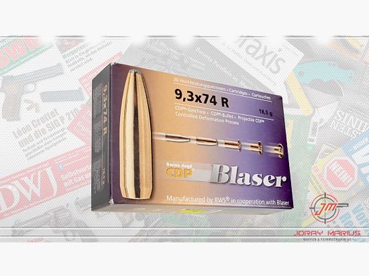 9.3x74R Blaser 18.5g 285gr CDP