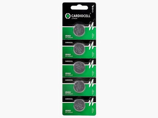 Cardiocell CR2032 3V Lithium 210mAh in 5er-Blister