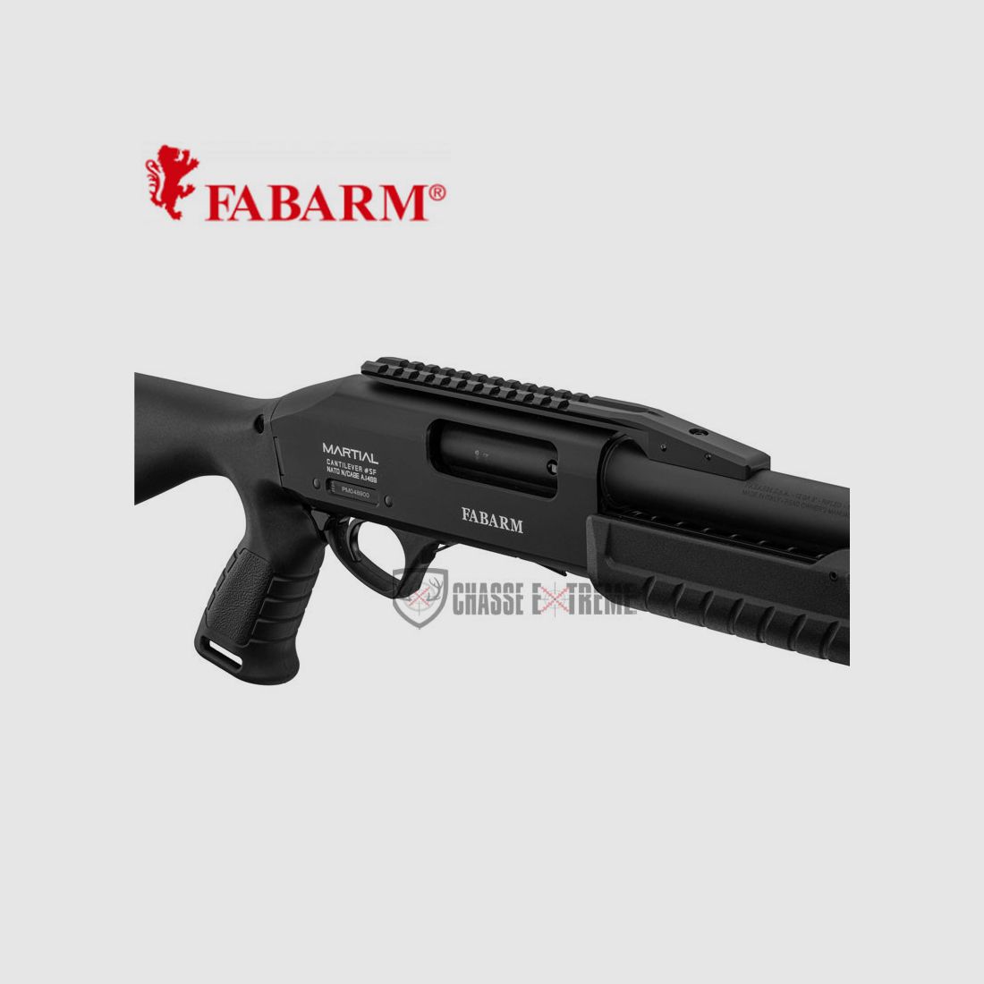 Strzelba FABARM Martial Cantilever 61cm Kal. 12/76 Z gwintem, zdjęcie 9 z 11