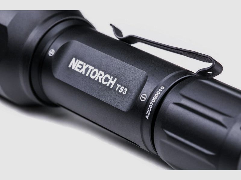 NEXTORCH T53 Set – Lampe de Poche de Chasse Tri-Color (Blanc/Vert/Rouge) incl. Batterie, Interrupteur à Câble & Support