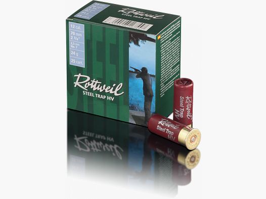 ROTTWEIL STEEL TRAP 28 HV - 12/70 - 28G - 2.5MM - 25 CARTRIDGES