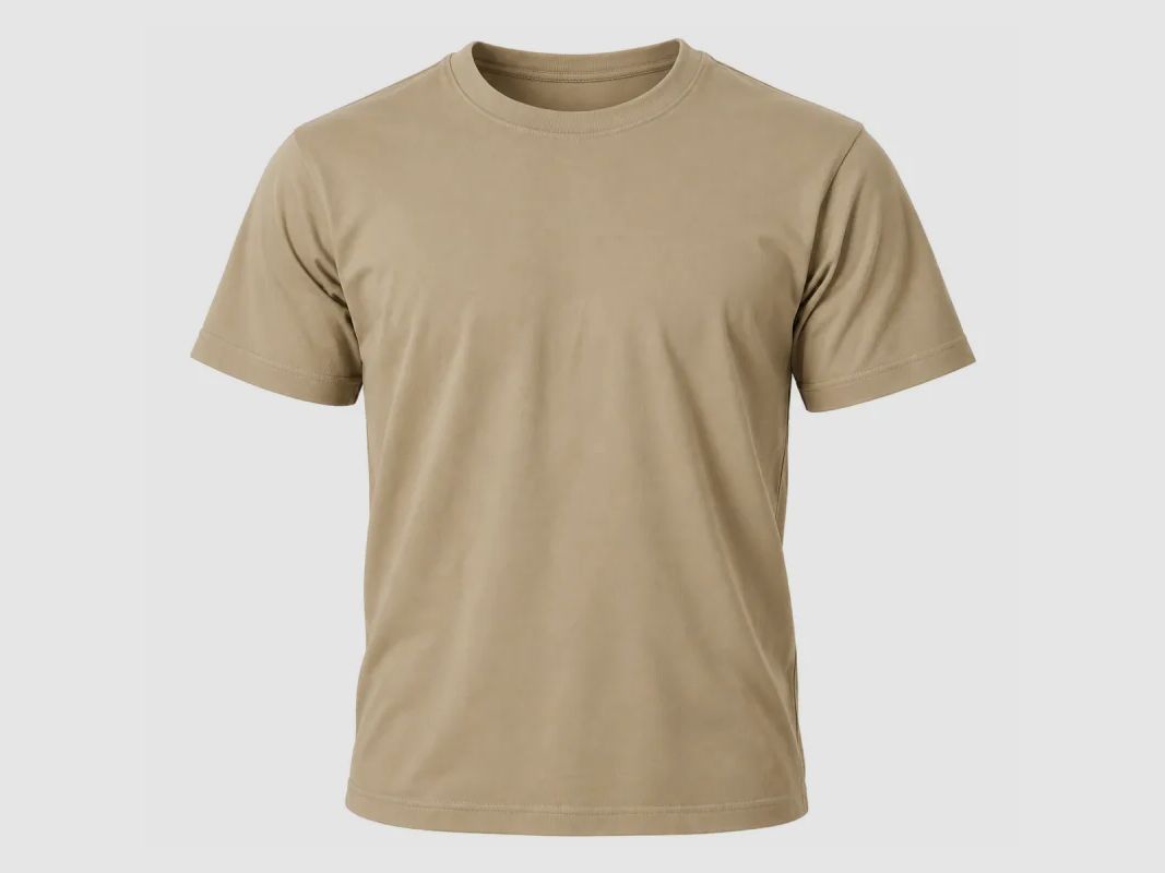 Pack de 3 T-shirts en coton - Beige, Kaki & Marron, image 5 sur 8