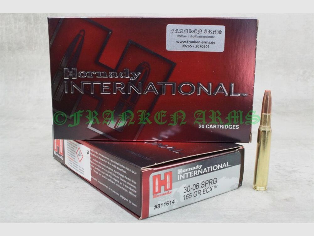 Hornady ECX .30-06 Spr. 165gr. 10,7g 20 pezzi prezzi a scalare