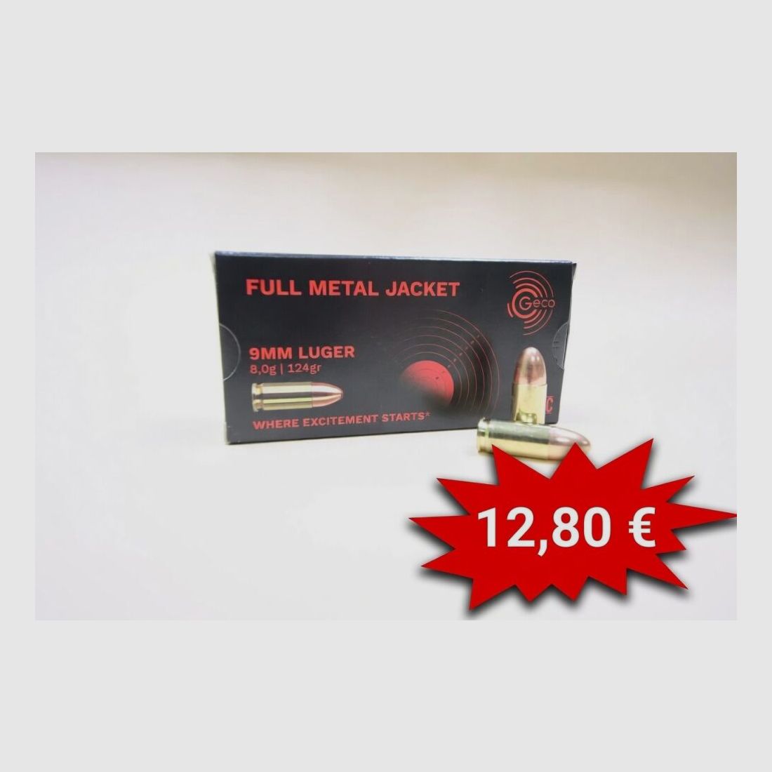 Geco 9mm Luger 124gr / 8g FMJ