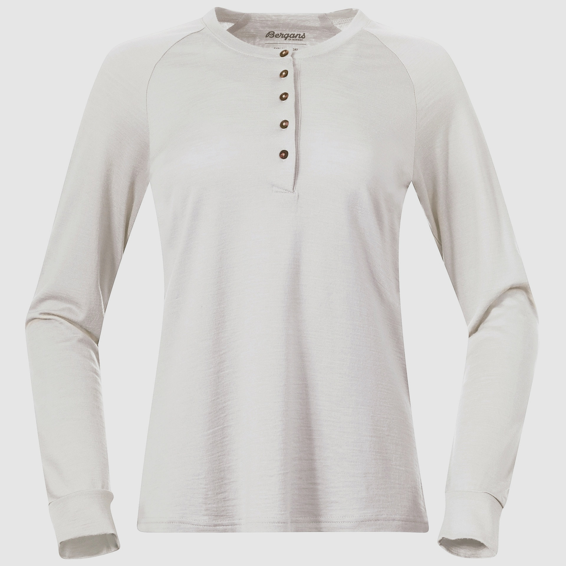 Bergans Lysebu Wool Henley Donna Vaniglia Bianca S