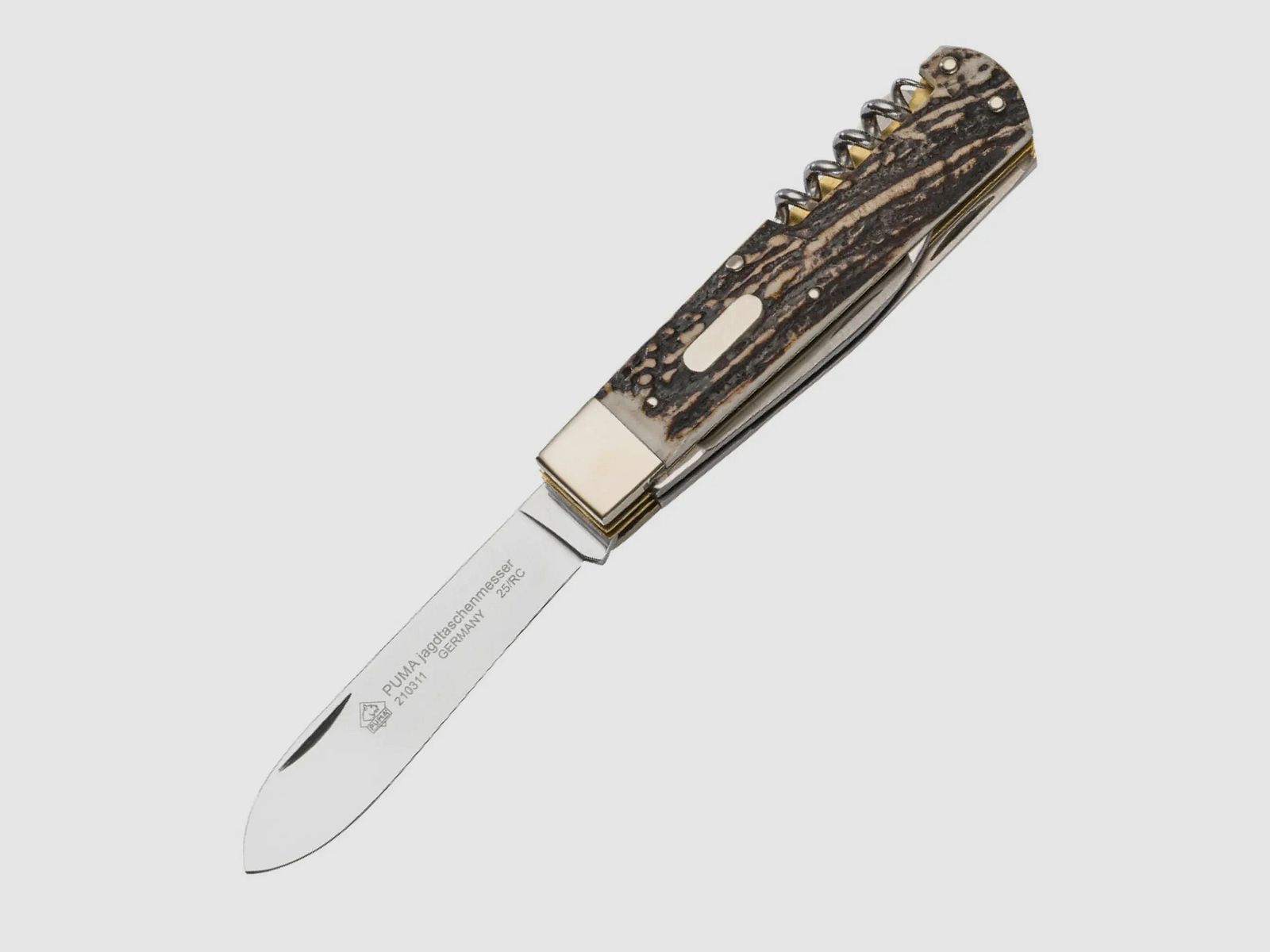Couteau de poche de chasse PUMA 4 pièces édition FAOS "Cerf"