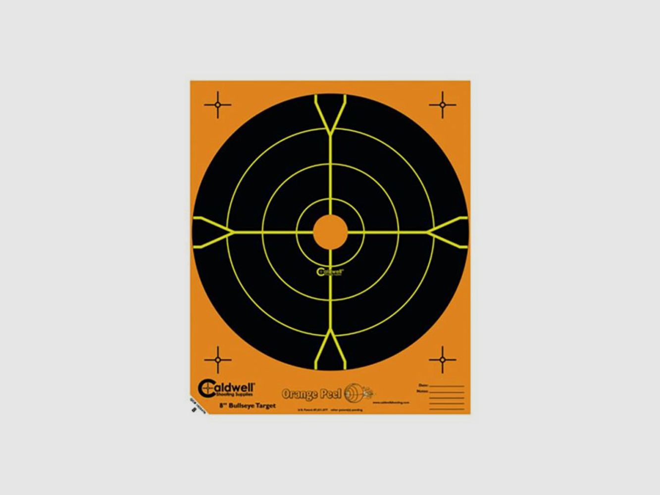 CALDWELL Orange Peel 5,5″ Bullseye Zielscheibe – 25PK