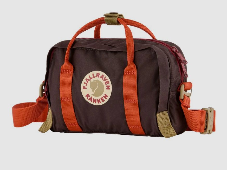 Fjällräven Kånken Koncept Crossbody Black Oak-Rowan Red, billede 3 af 3