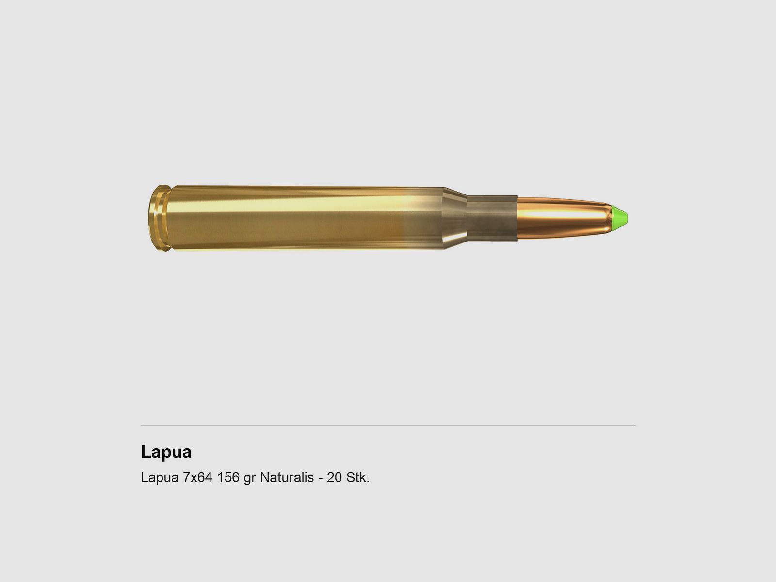 Lapua 7×64 156 gr Naturalis – 20 Stk.