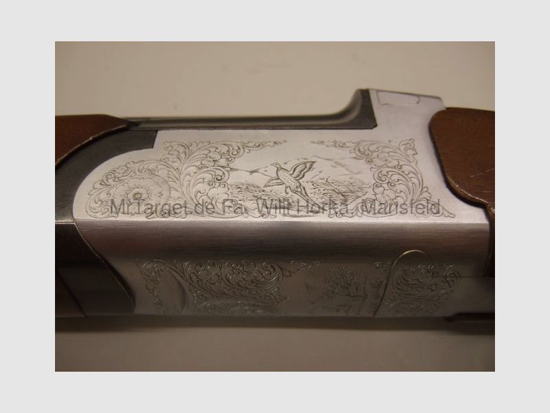 Lu Mar Srl ital. Jagdflinte m. Doppelabzug und schöner Gravur