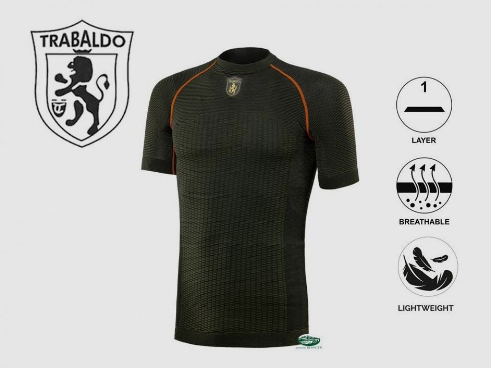 TRABALDO Dryarn short sleeve intimate T-shirt green orange