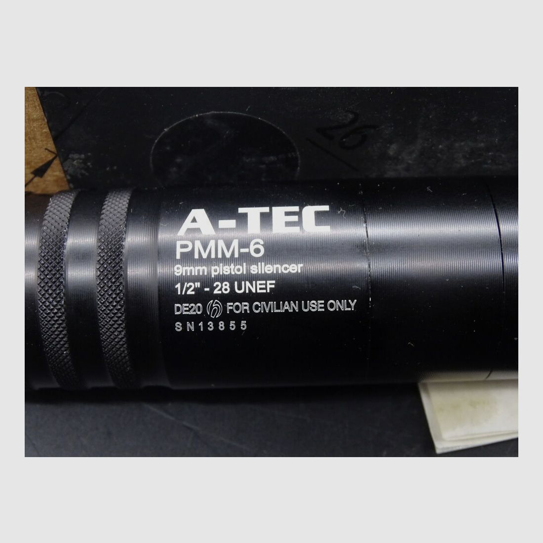 A-Tec PMM 6 Kaliber 9mm 1/2 - 28 UNF Schalldämpfer Ausstellungsstück Sonderpreis