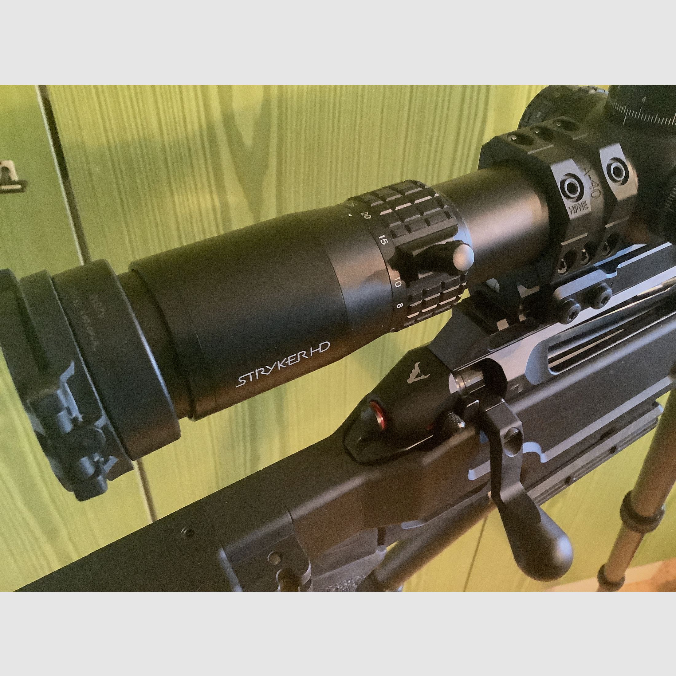 Zielfernrohr Delta Optical Stryker HD 4,5-30x56 LRD-1P Mil + SPUHR SP-4602 + Tenebraex Cover