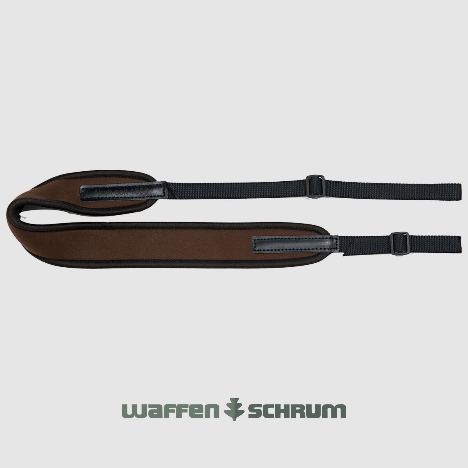 AKAH Gewehrriemen Neopren gepolstert - braun