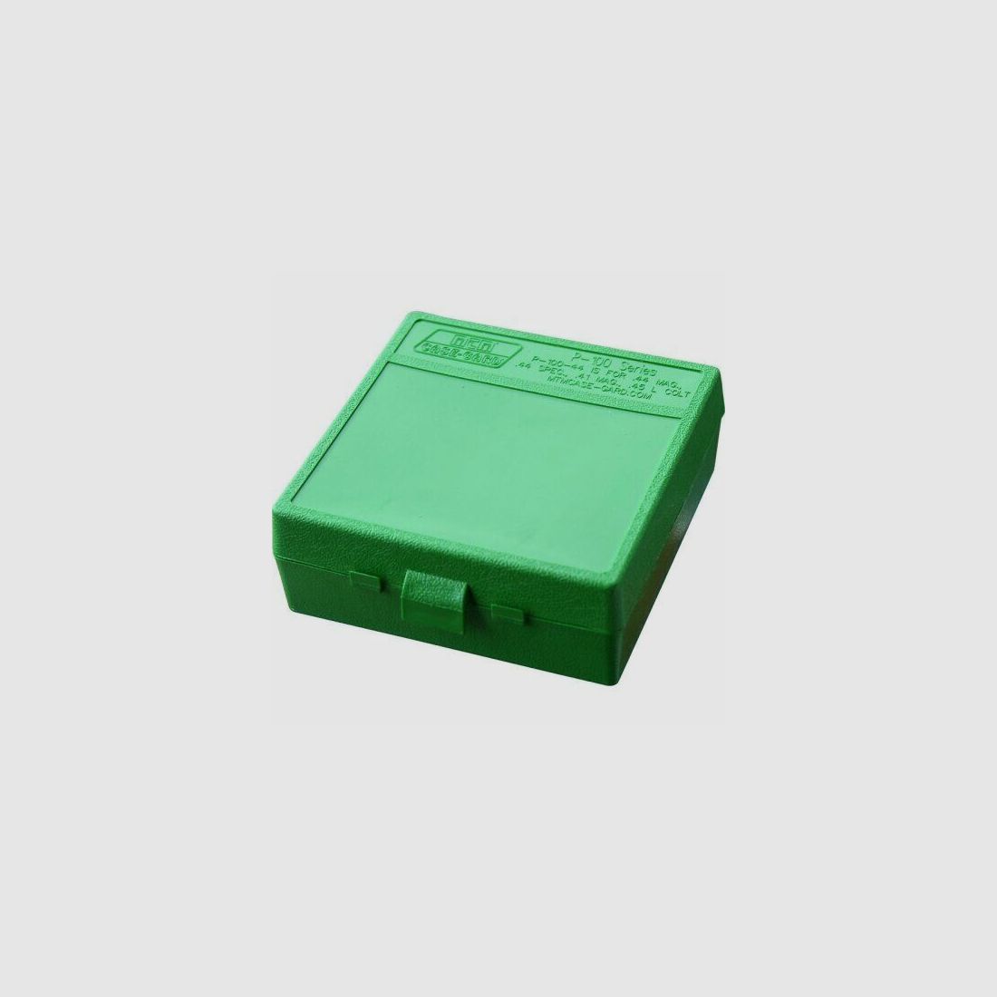MTM Patronenbox mit Klappdeckel grün .41/.44/.45 100 Patronen