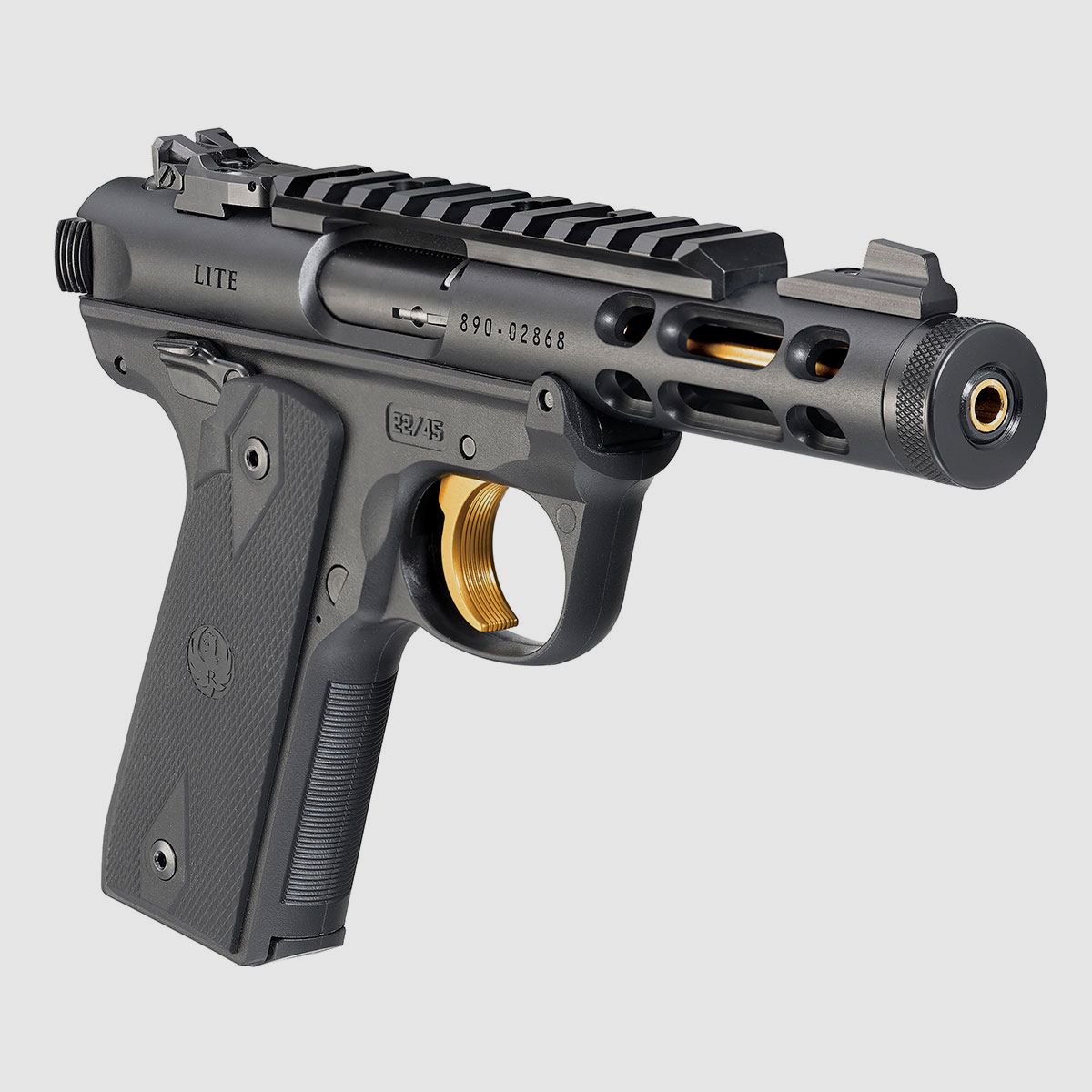 RUGER Mark IV 22/45 Lite Black-Gold Cal.22lr, LL:4,4″