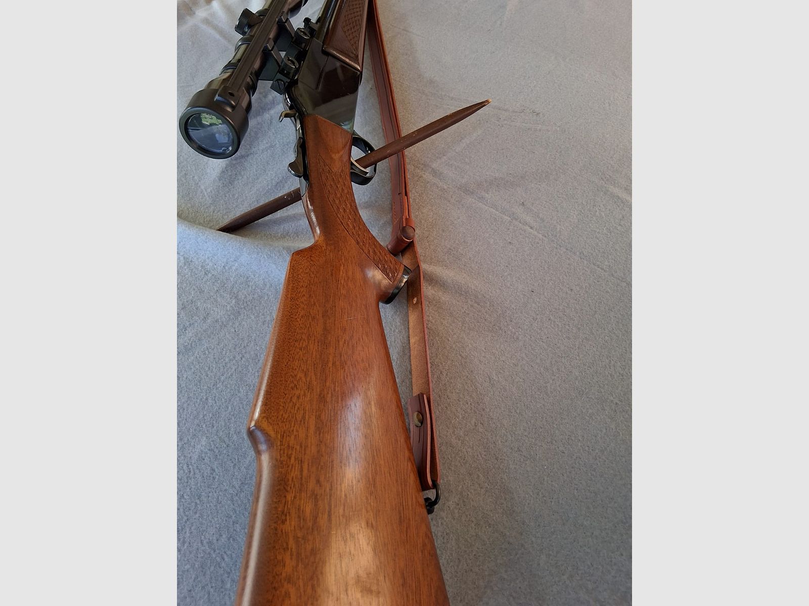 Langwaffe Tikka Bockbüchsflinte 12/70 und 222 Rem. mit Zielfernrohr Sornet 4x