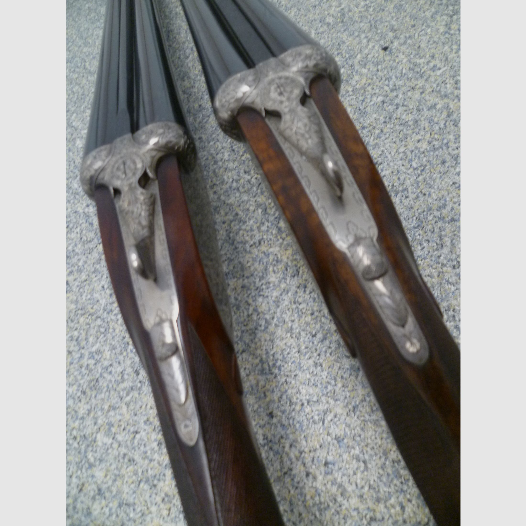 Seitenschloss-Doppelflinten-Pärchen Mauser Bristol 12/70