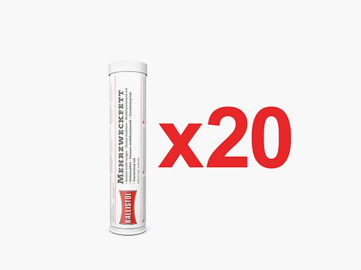 Multifunktionsschmiermittel Kartusche 400 g von Ballistol in Box mit 20 Stk.