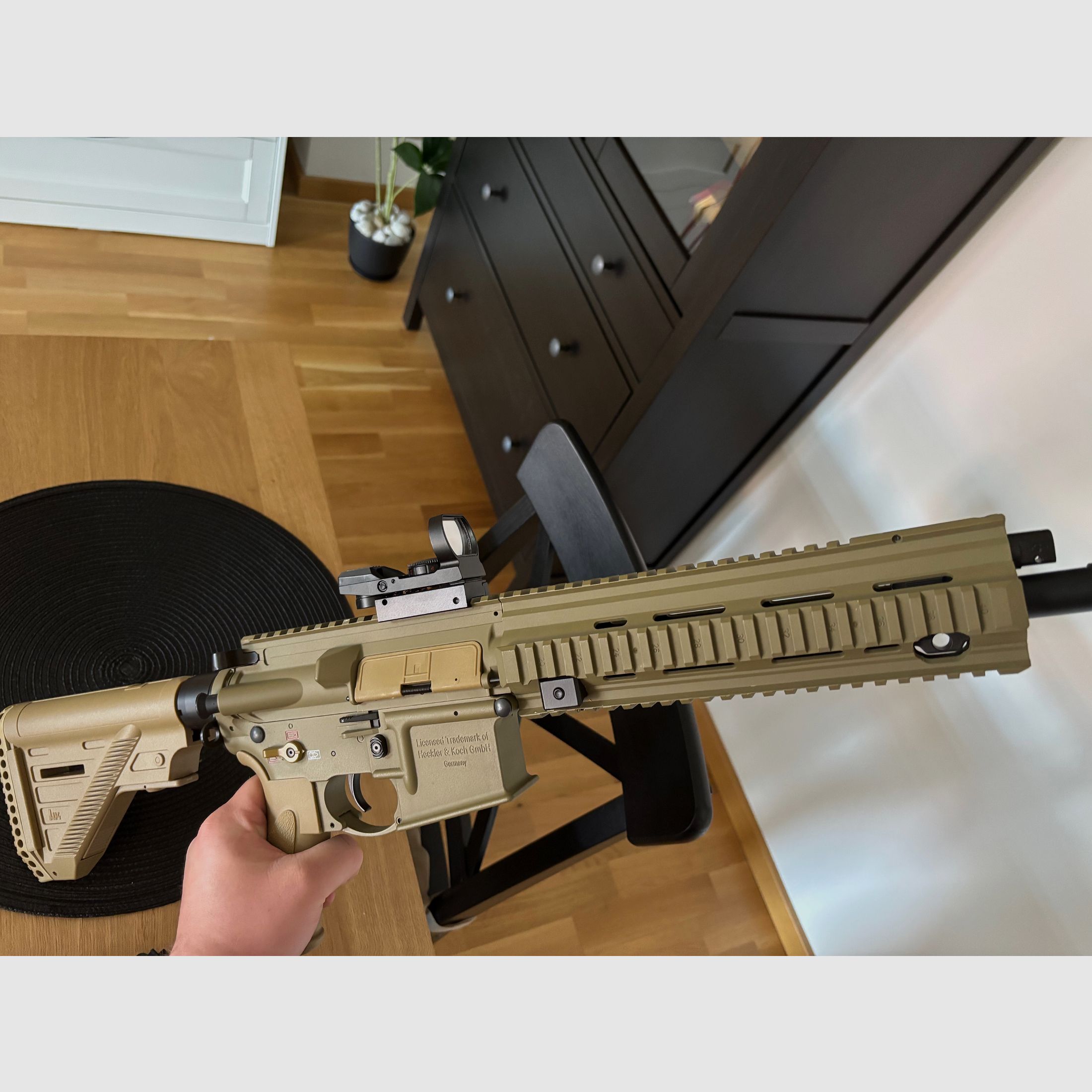 HK 416 od Umarex plus celownik punktowy i torba