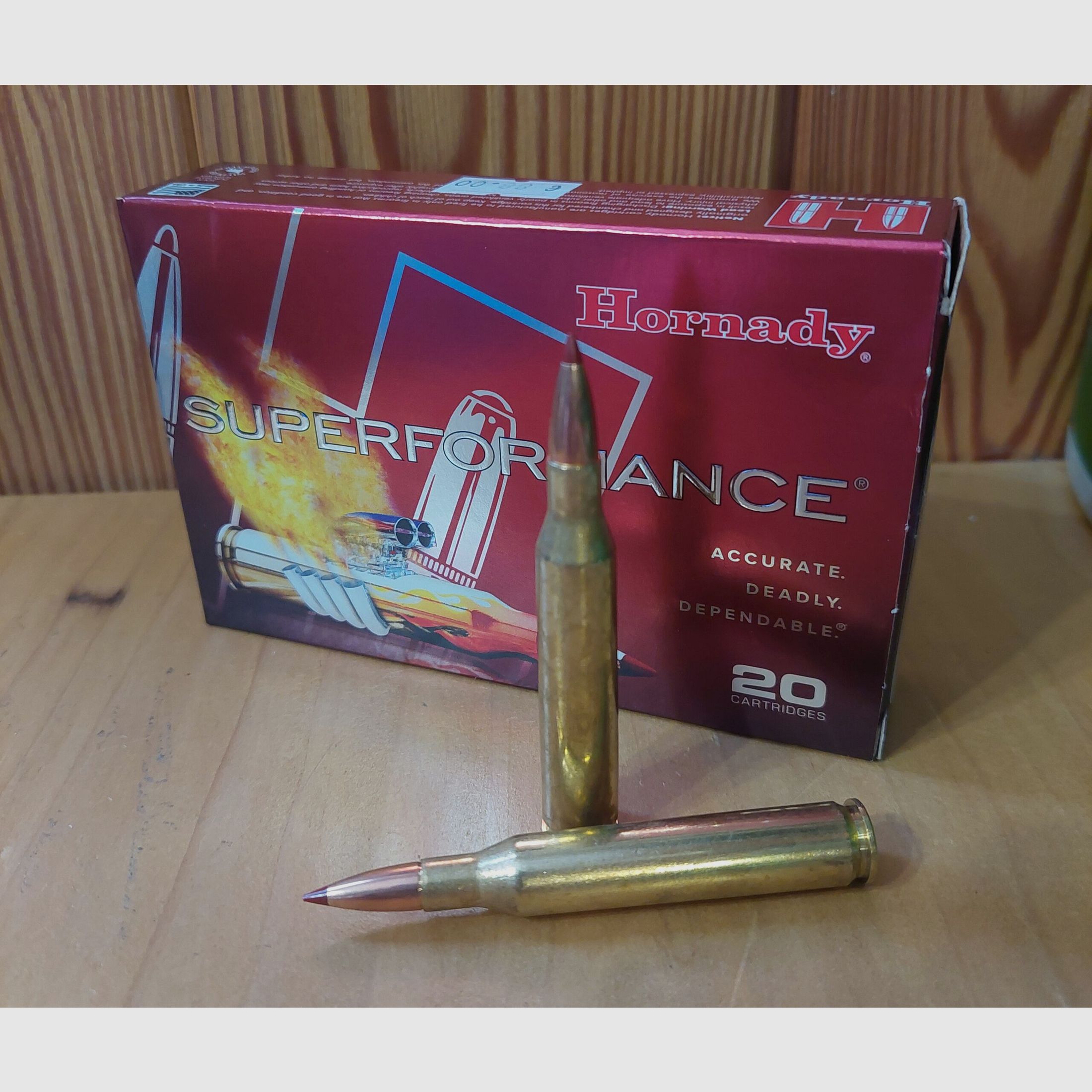 MUNITION FÜR RIGID Waffe HORNADY SUPERFORMANCE Kal. 25-06 GR 90