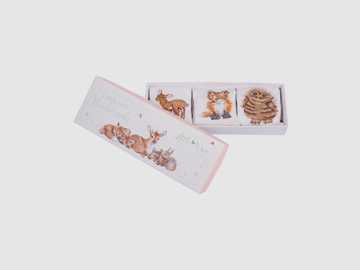 Wrendale Baby-Socken "Little Forrest"