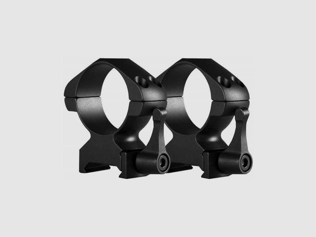 Hawke Precision Steel Ring Mount Weaver Ø30 mm High QD-Hebel 2 St. Höhe 13 mm