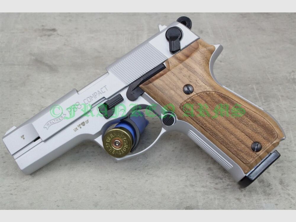 Umarex Walther P88 Compact 9mm P.A. nickelato con impugnature in legno