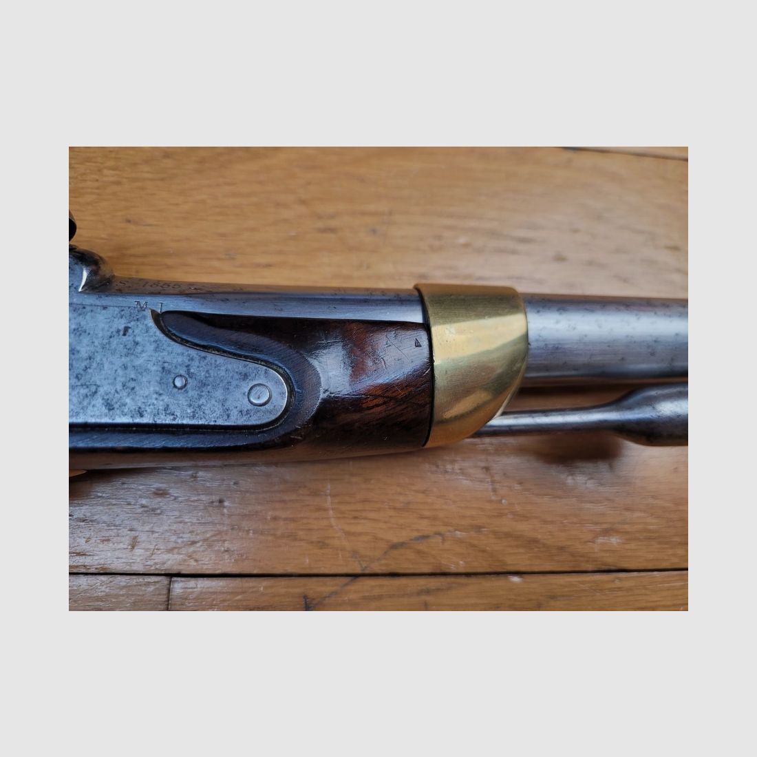 Muy bonito pistola francesa Modelo 1822 TBIS – construido nuevo bajo el Segundo Imperio – M.I St Étienne – abril de 1855 – Mono-número – Estado raro para un ejemplar muy bonito – TBE+, imagen 7 de 25