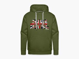 303 British - Männer Premium Hoodie Schwarz