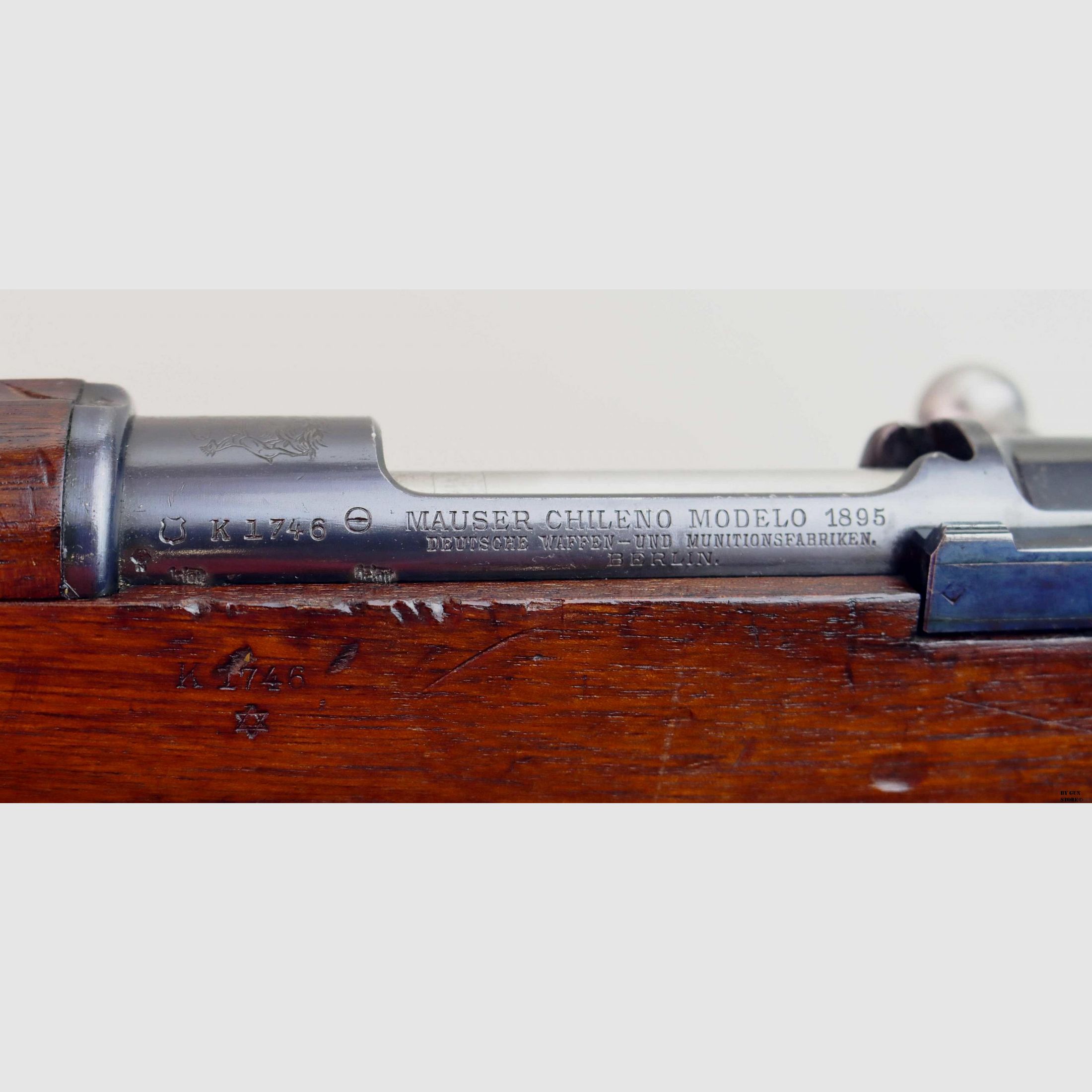 Karabin DWM mod. Mauser Chileno Modelo 1895 kal. 7×57 matr. K1746, zdjęcie 3 z 17