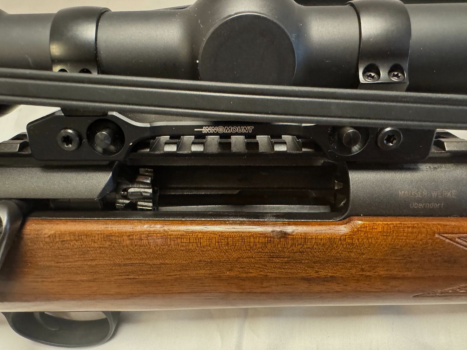 Mauser M96 9,3×62 straight-pull + Steiner Ranger 4-16×56 – Cat. C heirloom Vorarlberg, zdjęcie 6 z 8