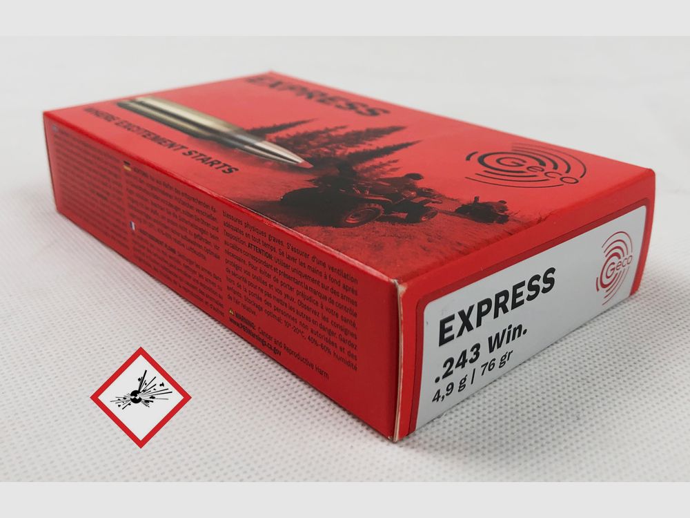 Geco Express Jagdpatrone Kal. .243 Win TM 76gr
