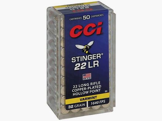 CCI .22 lfB Stinger CP HP 2,07g/32gr