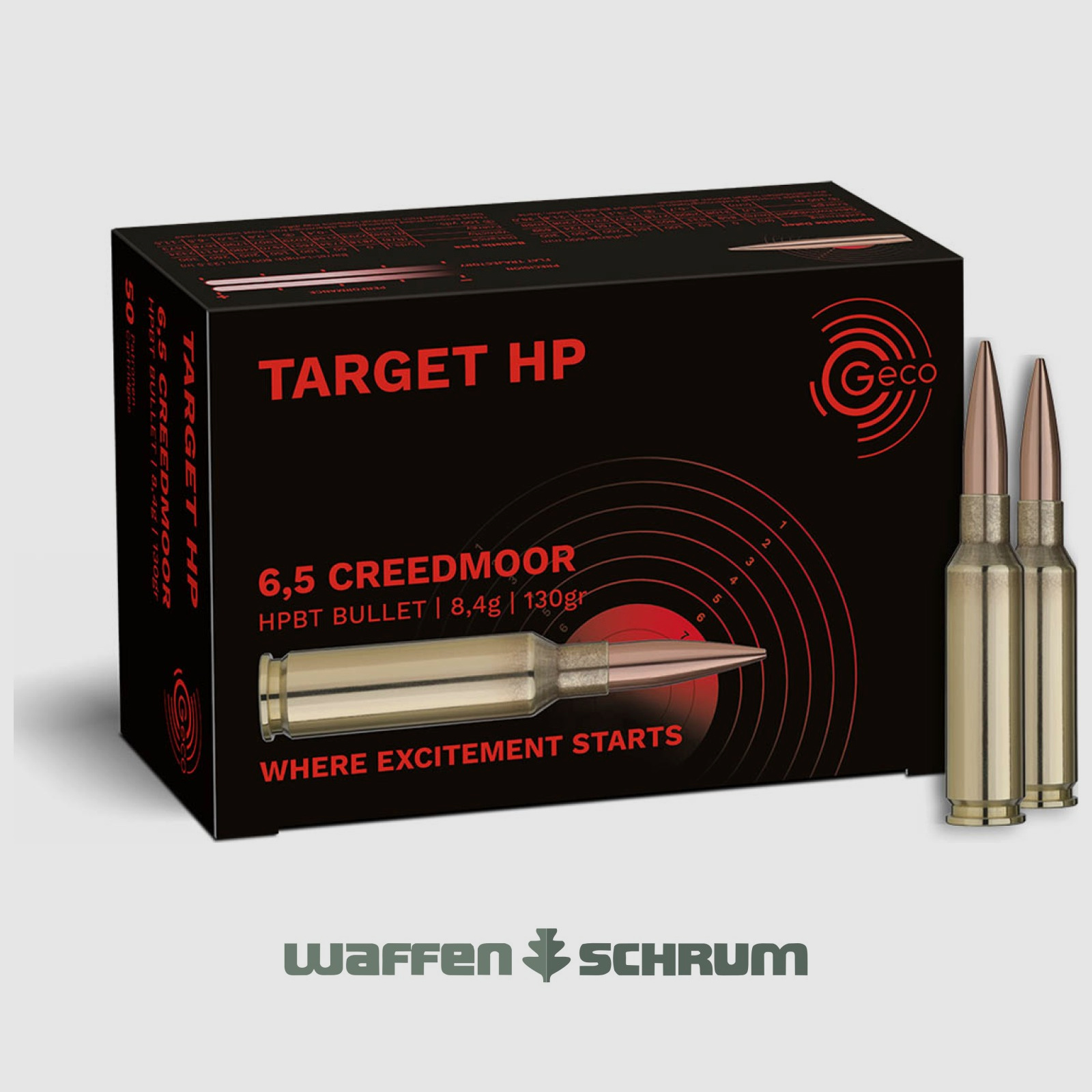 Geco Target HP 8,4g - 130gr 6,5mm Creedmoor 50 sztuk