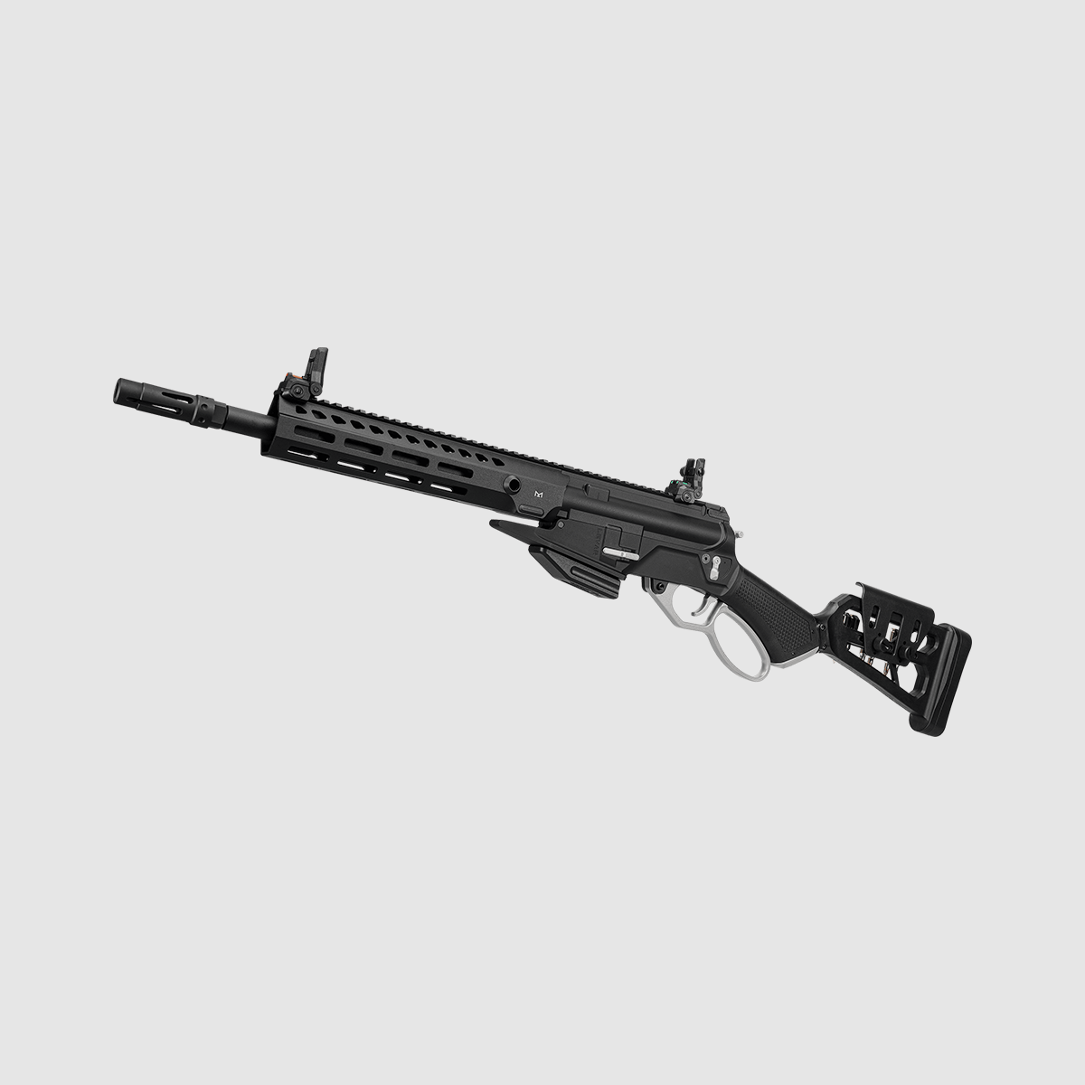LevAR PLATA Gas Powered Lever Action Rifle with Aluminum Handguard in Black -F- | G&G, image 7 of 8