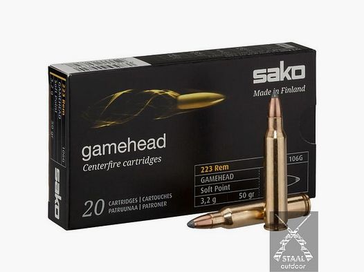 SAKO .223 Remington Gamehead 50 grain SP
