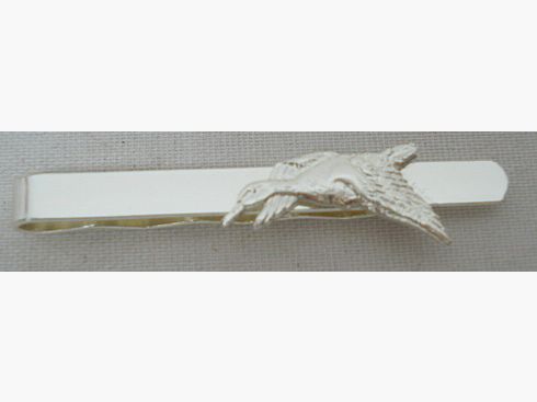 Fermacravatte anatra - 60mm, argentato