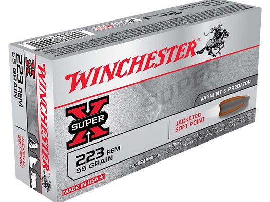 Winchester Super X Jacketed Soft Point .223 Rem. 55grs - 20 Stk.