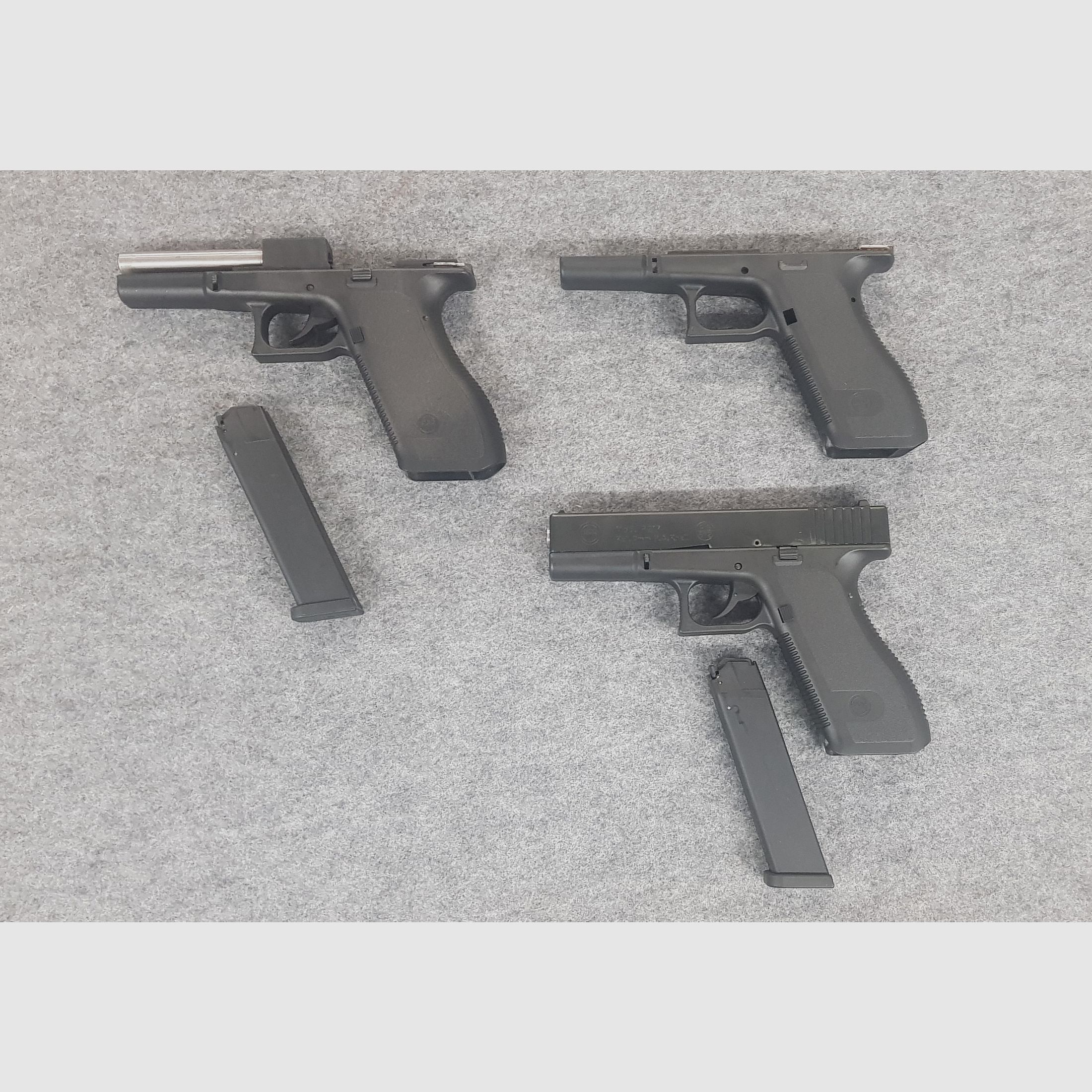 Konvolut 3x Erma Geco P217  Magazin  Glock 17  PTB 672 PAK 9mm