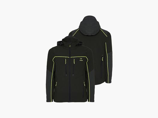 Zotta Forest - York Jacke Herren grün mit fluoreszierenden gelben Einsätzen