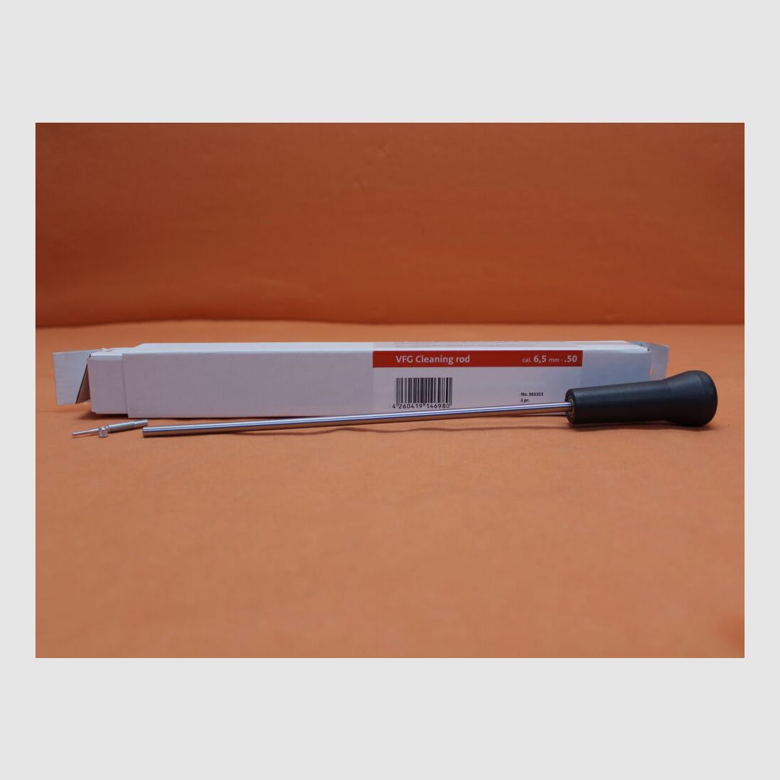 VFG. VFG-Putzstock f. Faustfeuerwaffen ab 6,5mm (361311) 1-teilig rostfreier Edelstahl