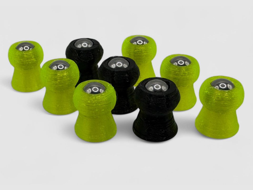 50x Diabolos échantillon, 9mm, CAL .357, réutilisable, AEA HP Max