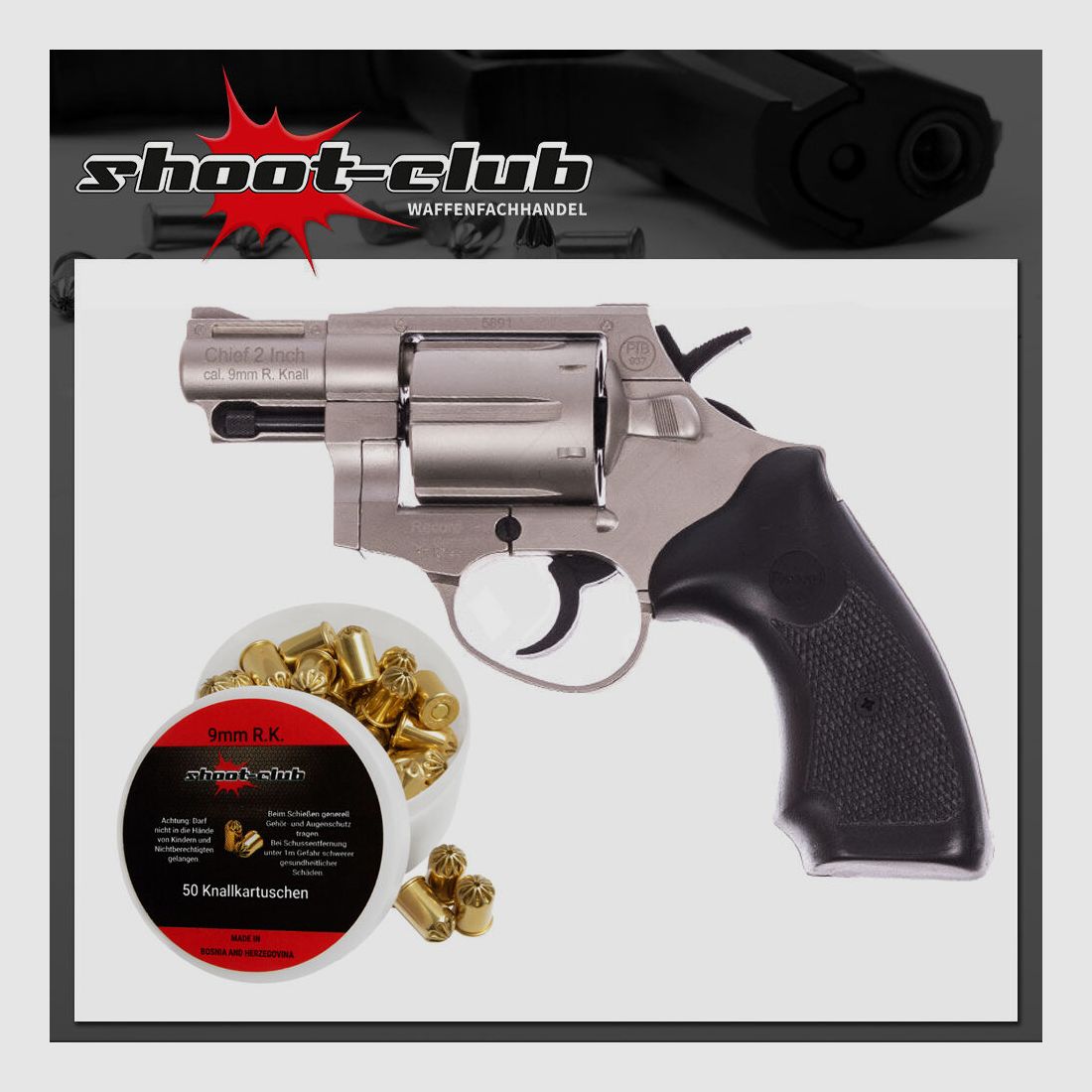 Record Record Chief 2 nickel 9 mm R.K. in set