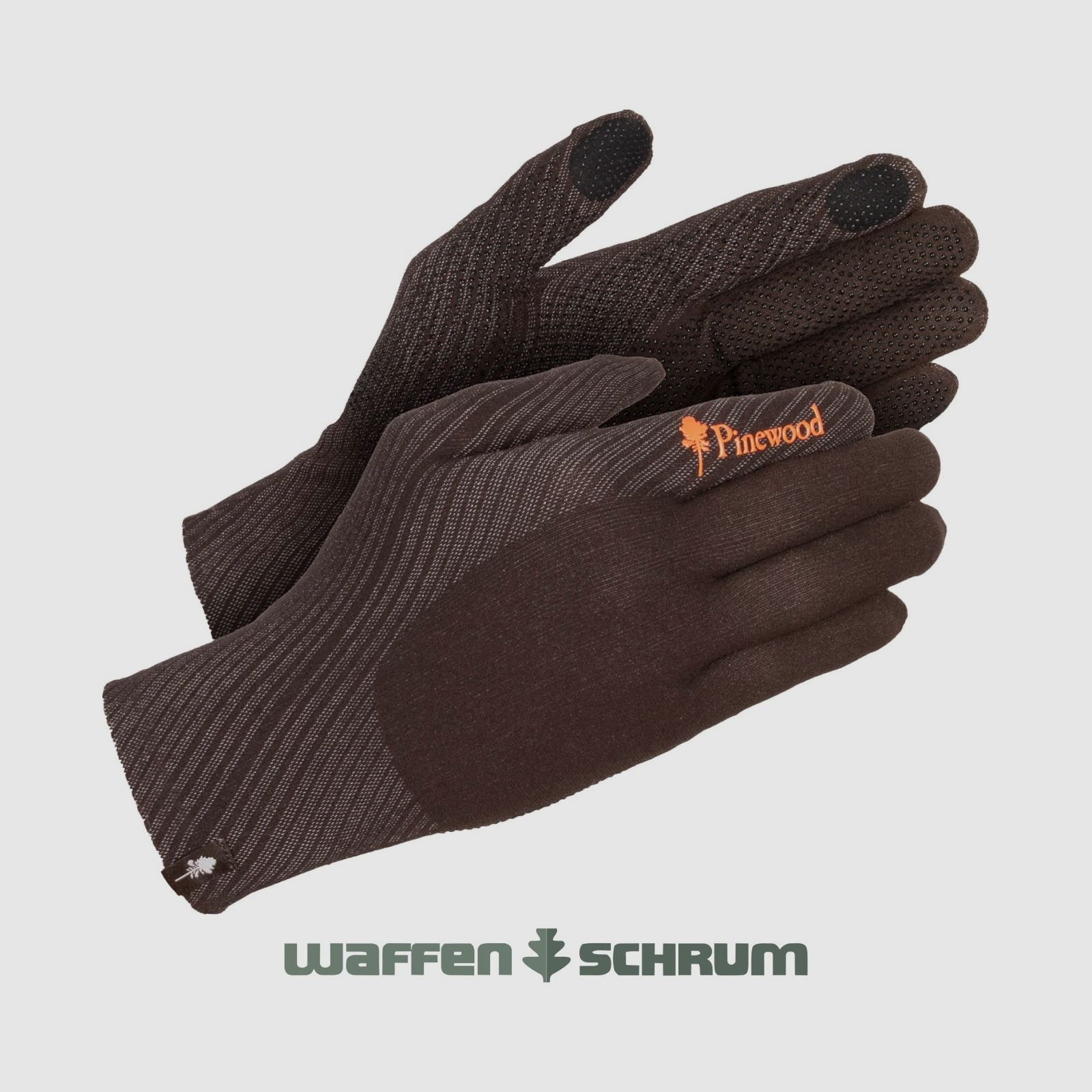 Gants Pinewood Hunters Liner Vert mousse/Marron foncé