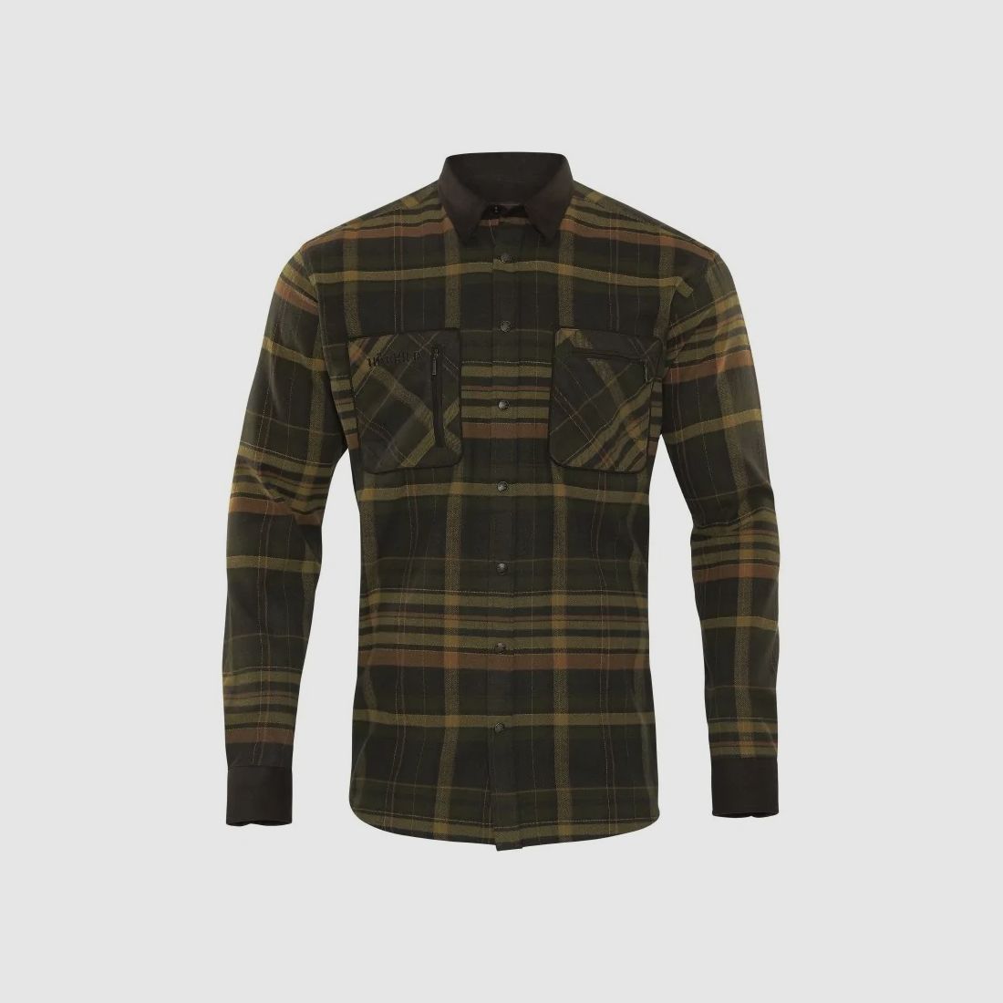Chemise de chasse pour homme Härkila Pajala, vert/marron, image 1 sur 2