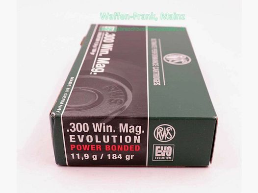 RWS (WZd.Fa.Rottweil) Rifle Cartridges .300WinMag Evolution