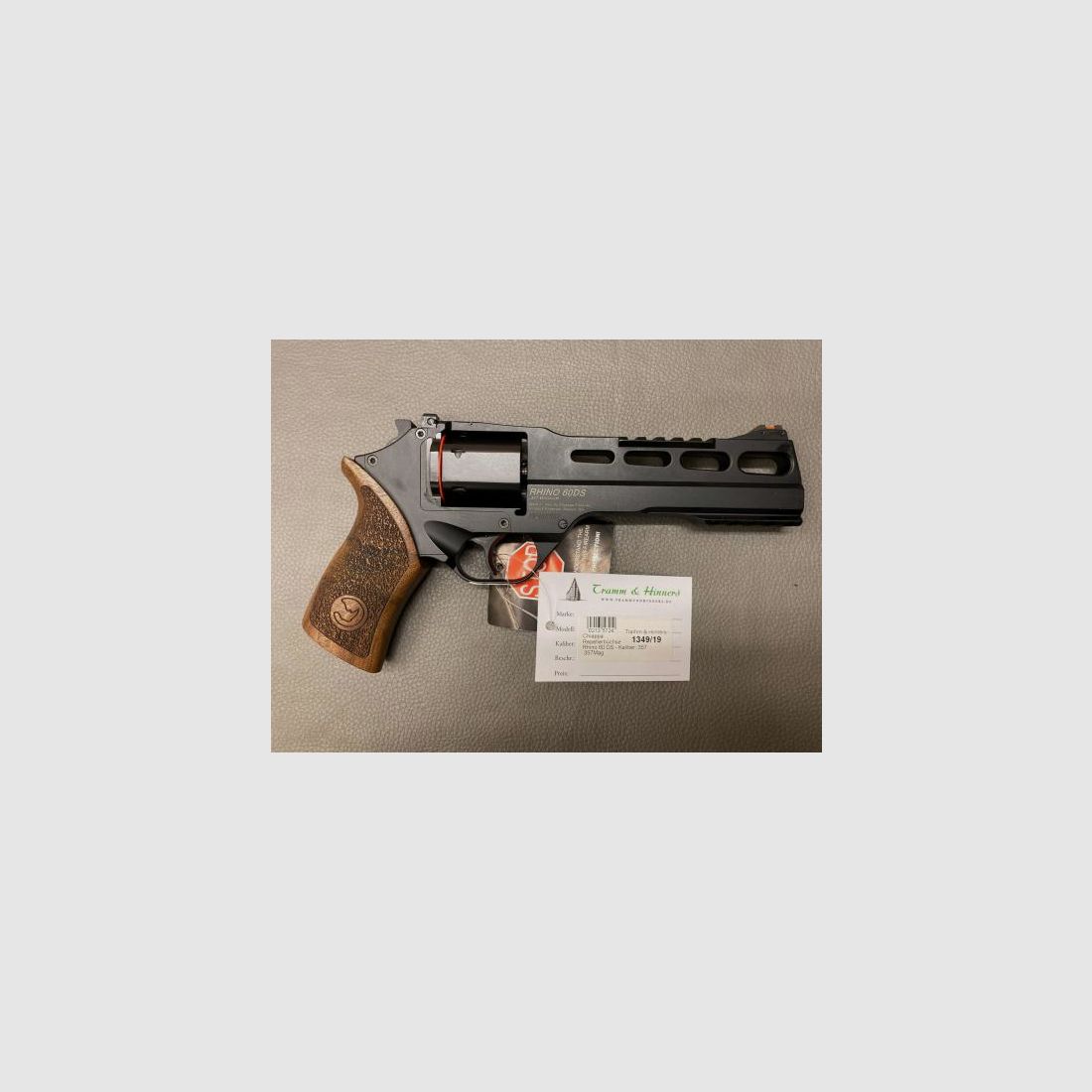 Chiappa Rhino 60DS 6" caliber .357 Magnum revolver