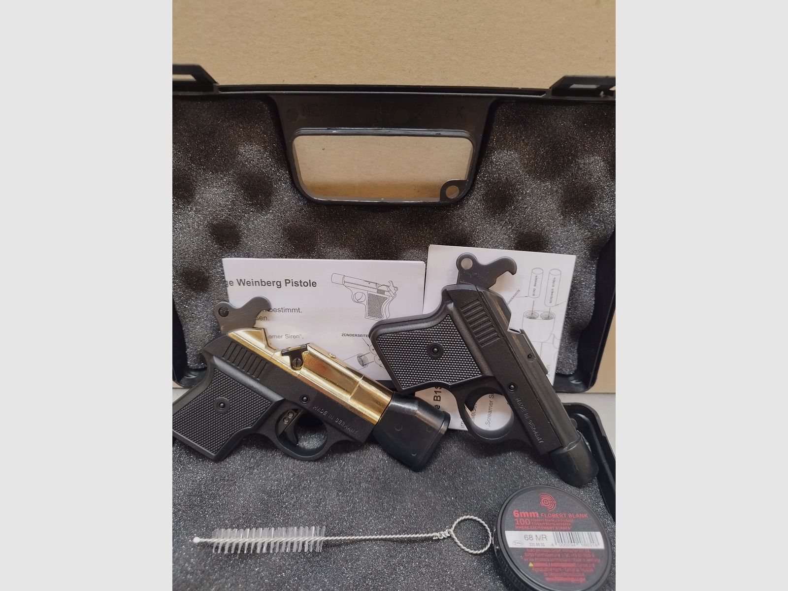 Record B1S Pistole Gold 6mm Flobert & Record Weinberg Pistole schwarz 6mm Flobert + Munition!!, Bild 2 von 3